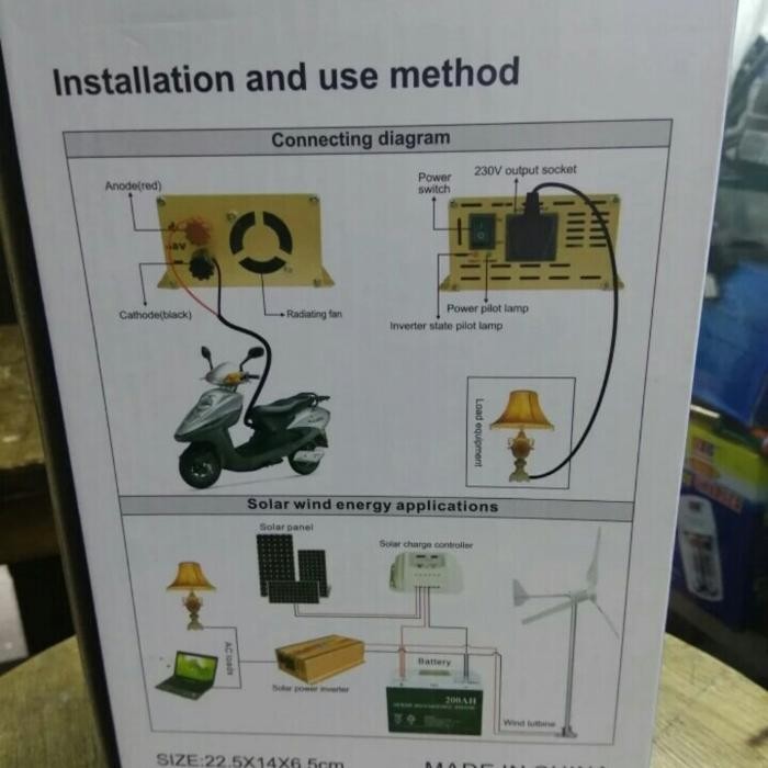 SUOER POWER INVERTER 48V TO 220V INVERTER DAYA 1000W 48V FAA 1000F ORI