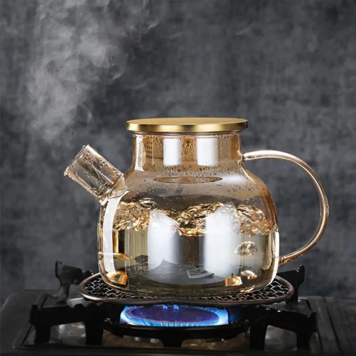 TEKO KACA TAHAN PANAS TEKO TEH KOPI PITCHER BOROSILICATE GLASS