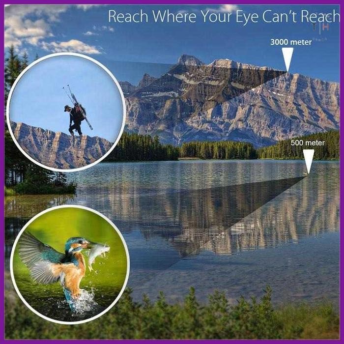 Bagus Teropong Binokular Jarak Jauh 60X60 Outdoor Magnification Binoculars Telescope Terlariss 