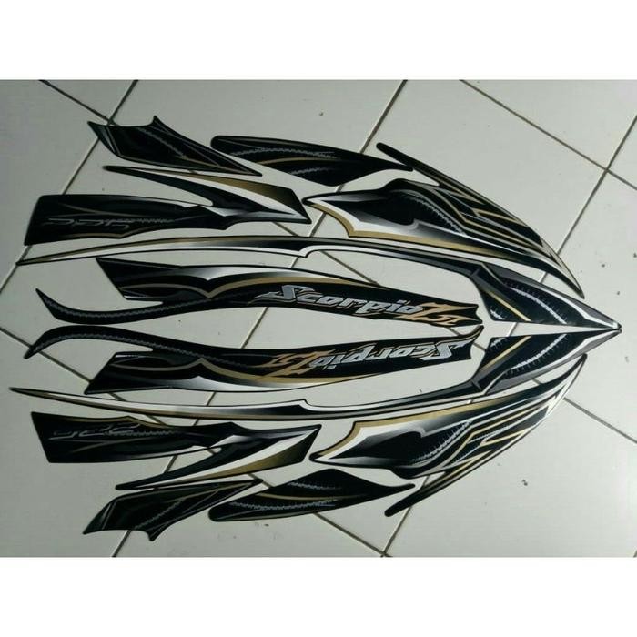 stiker striping yamaha scorpio z 2010 hitam