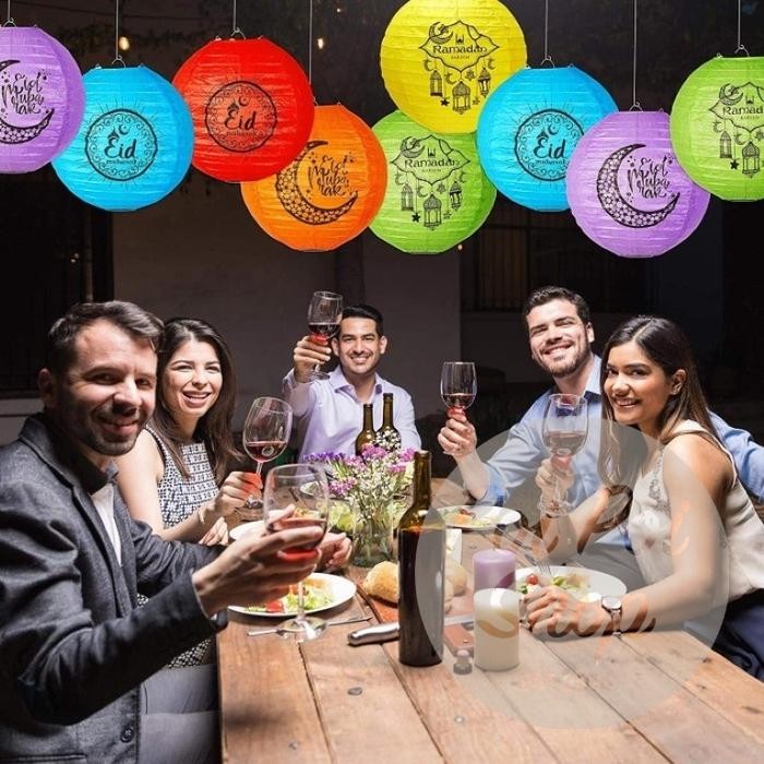 Lampion Idul Fitri Dekorasi Hari Raya Ramadhan Ramadan Lampu Bola