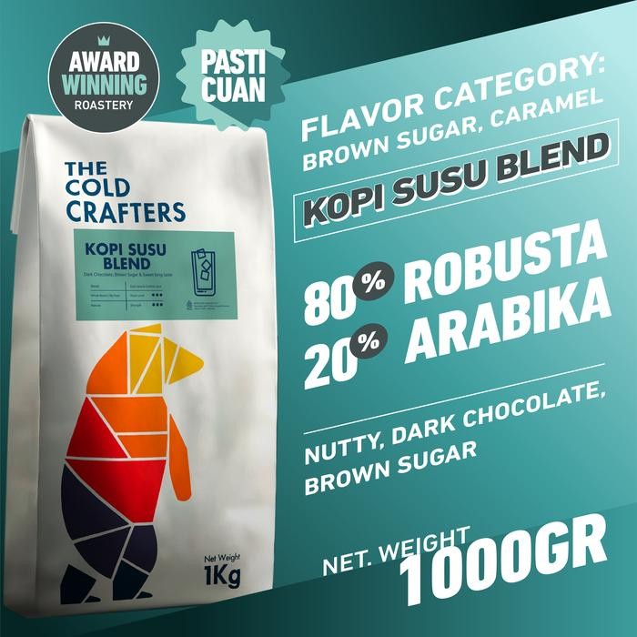 

Wholesale Espresso Kopi Susu Robusta Arabica Blend Coffee 1kg