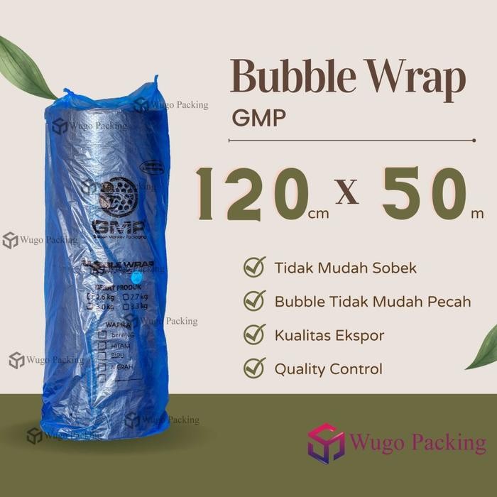 

BUBBLE WRAP HITAM GMP 125 CM X 50 METER BUNGKUS PLASTIK GOJEK GRAB KODE 1092