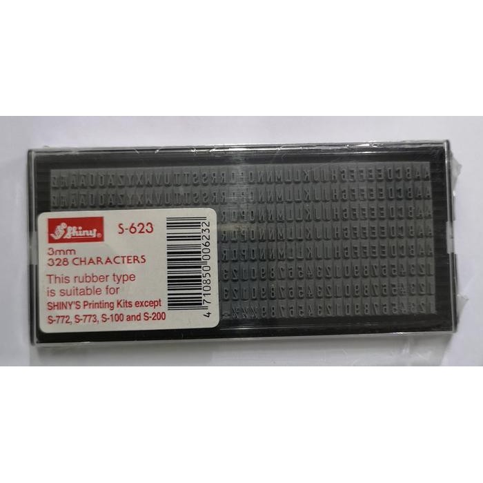 

S-623 HURUF UNTUK PRINTING KIT SHINY KODE 1326