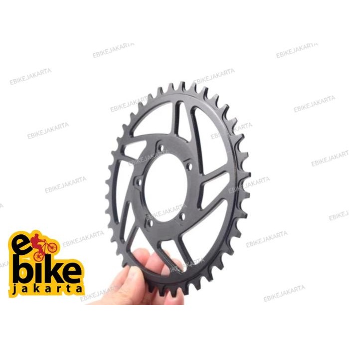 Chainring Cnc 38T Black Bafang Bbs01 Bbs02 High Quality Performance