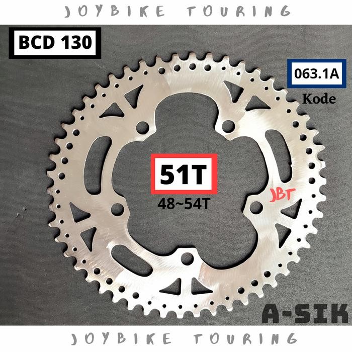 Chainring 50T Oval Bcd 130 #Gratisongkir