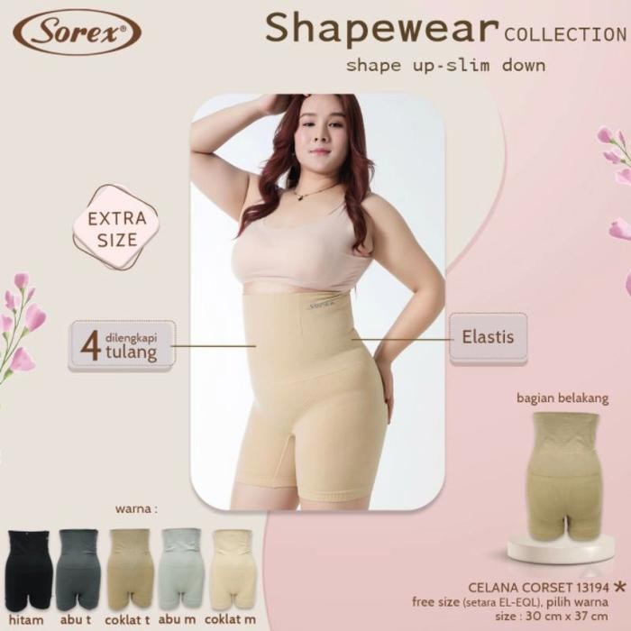 Celana Korset Pelangsing Sorex Shapewear Jumbo Free Size