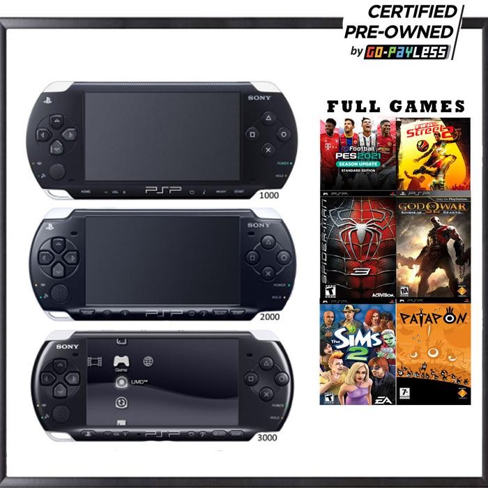 PSP Sony Playstation Portable Console Preowned Full Games