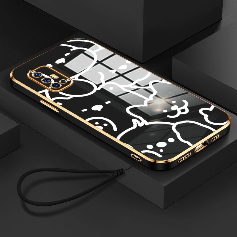 Casing Hp Untuk VIVO V17 V19 Neo V19 Case Casing pola Tali kucing anjing Kesing HP Cesing Silikon So