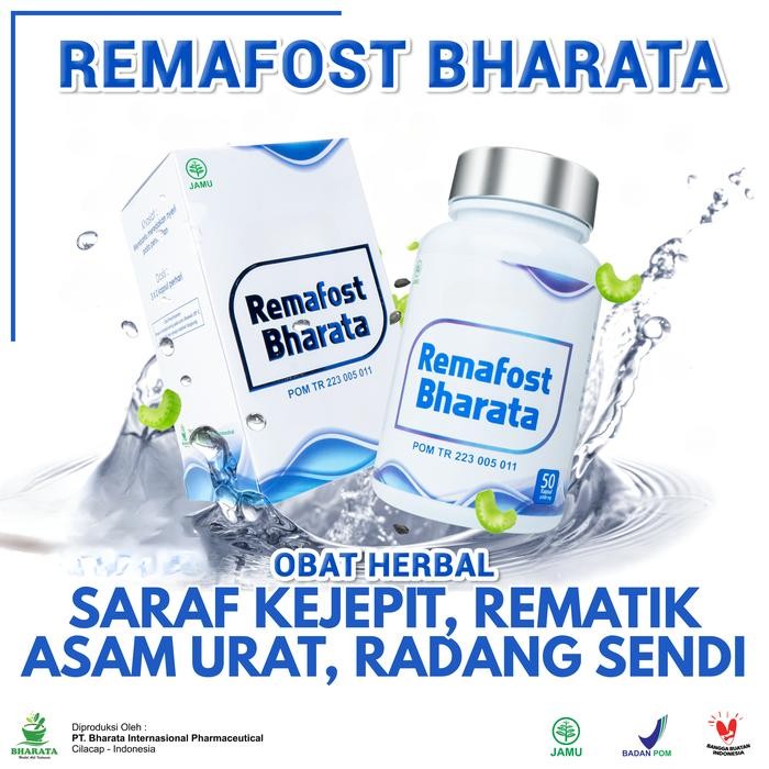 Remafost Bharata King Herbal Saraf Kejepit Rematik Asam Urat Original
