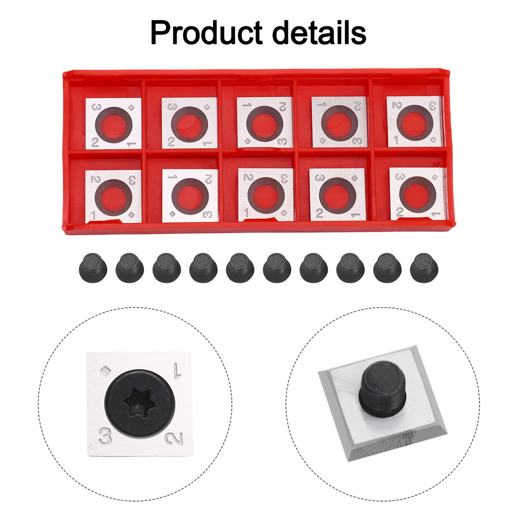 Furniture Making Carbide Inserts Square Cutting Tool For Wood Accessory Carbide Blades 30 Degree Cut