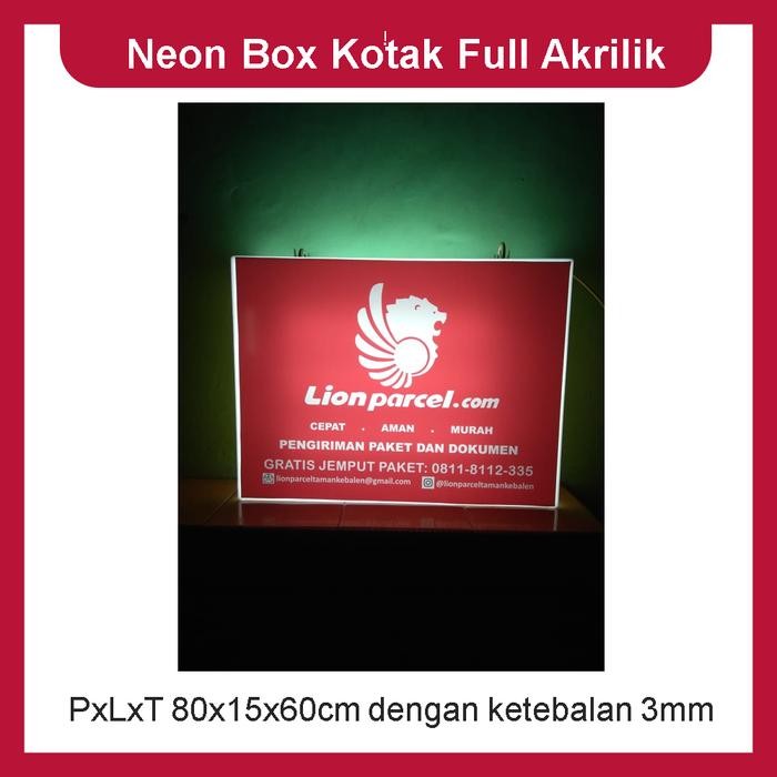 Neon Box Acrylic Pxlxt 80X15X60Cm