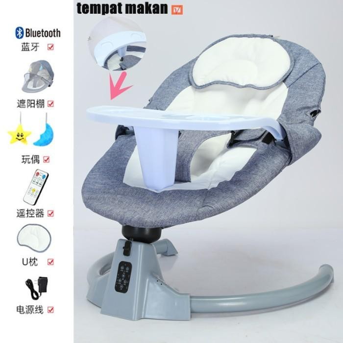 Kursi Goyang Listrik Ayunan Bayi Otomatis Tempat Tidur Bayi Listrik