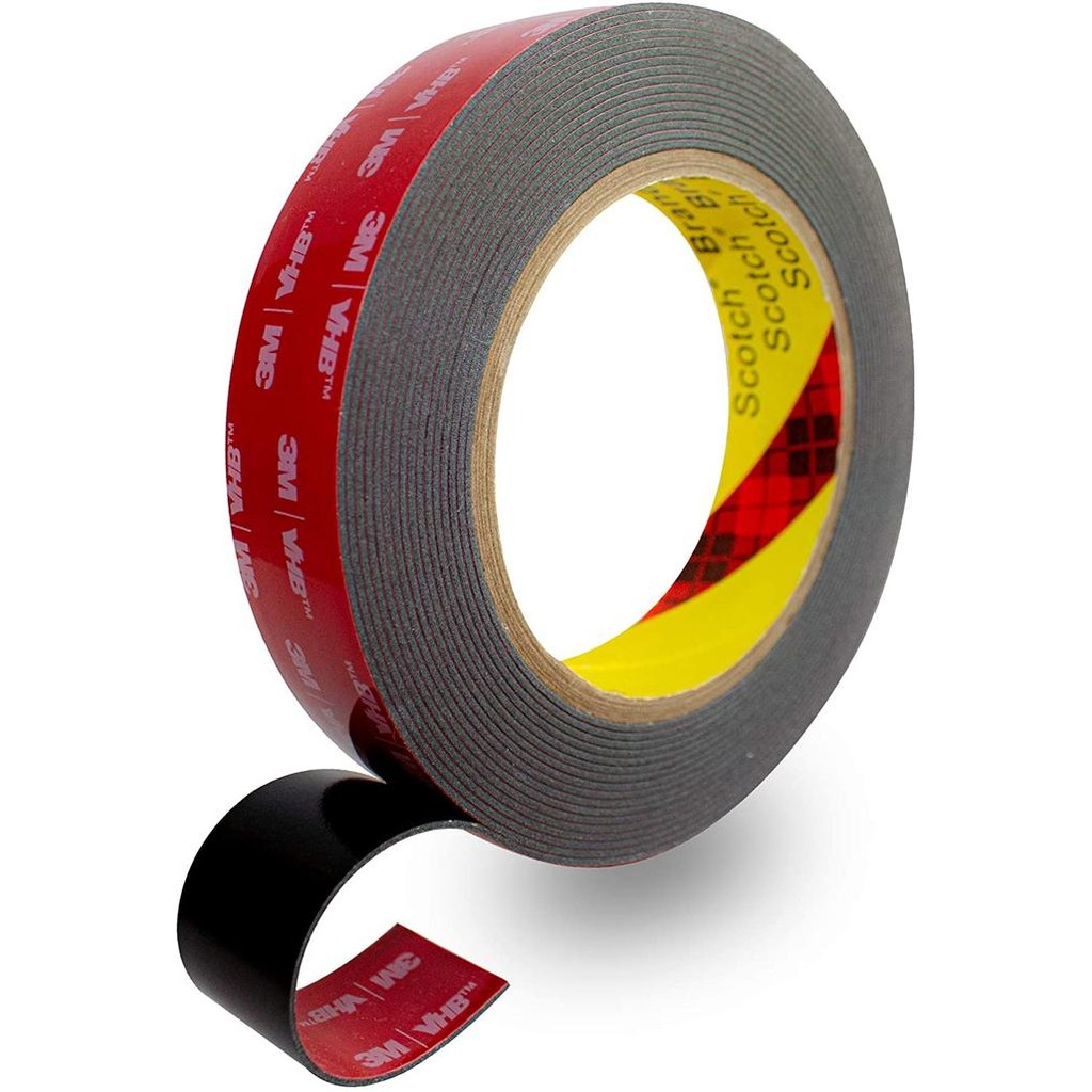 

Stok Baru 3M VHB Heavy Duty Mounting Tape 5952 Black, 12 mm x 3 m
