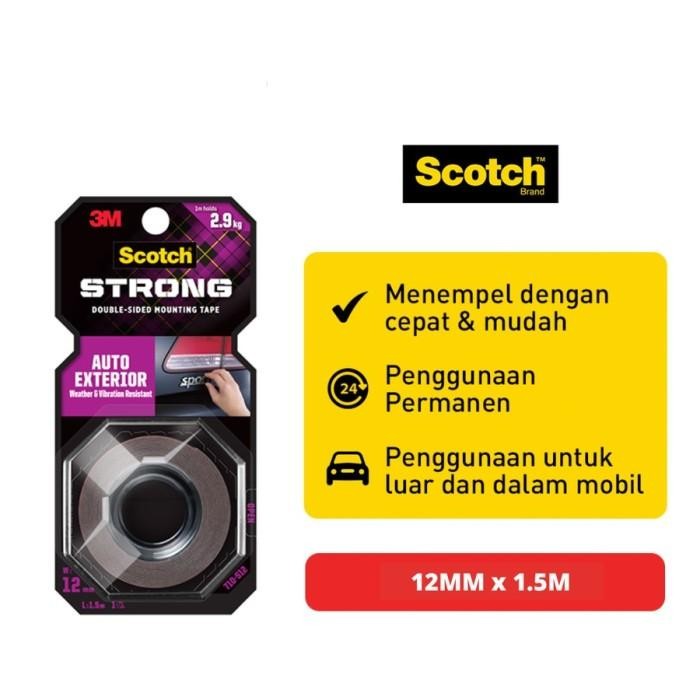 

Stok Baru Scotch 3M Auto Exterior strong Double Sided Mounting Tape