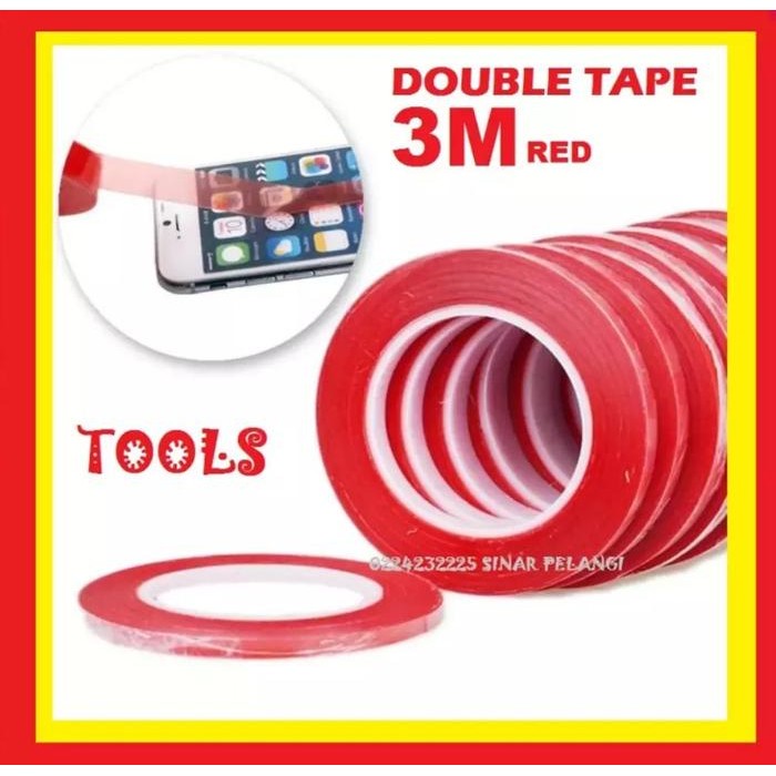

Stok Baru TOOL DOUBLE TAPE DOUBLE TIP 3M RED 0.2cm 0.3cm 0.5cm 0.8 cm 1cm