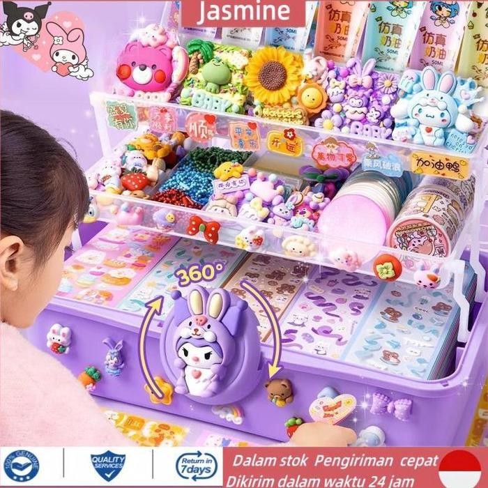 

Stok Baru [YUMI] COD 825PCS DIY Deco Lem Krim Stiker Guka Deluxe DIY Krim Tanah