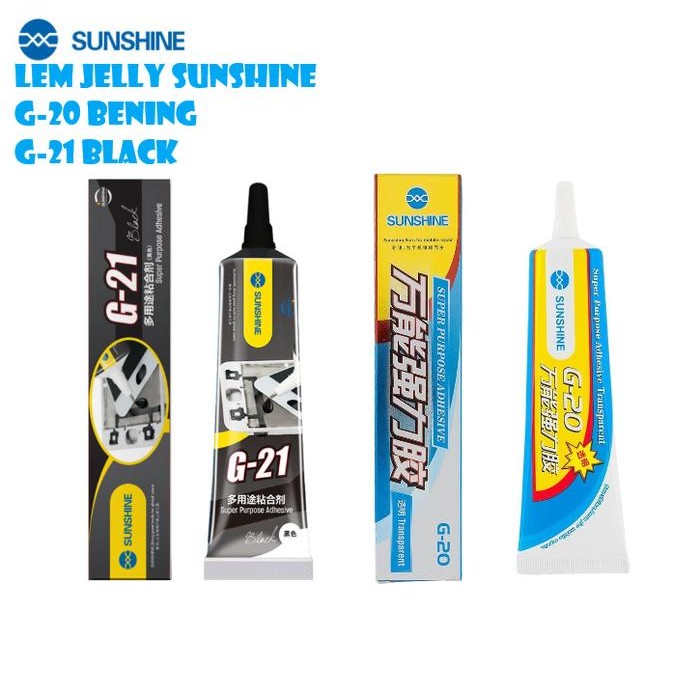 

Stok Baru Lem Jelly / Lem Lcd SUNSHINE G-20 / G-21 BLACK /BENING Super Lengket Original
