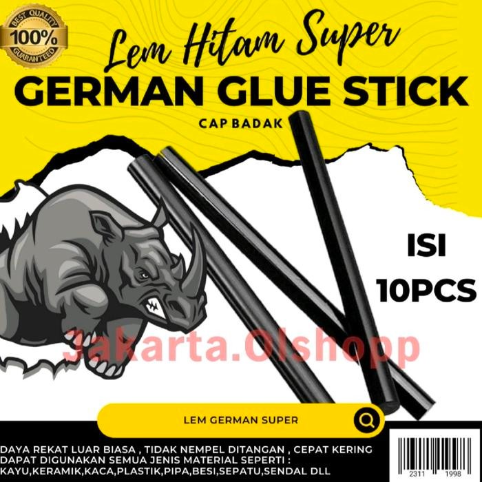 

Stok Baru LEM GERMAN SUPER ORIGINAL ISI 10PCS LEM STICK AJAIB LEM BAKAR HITA