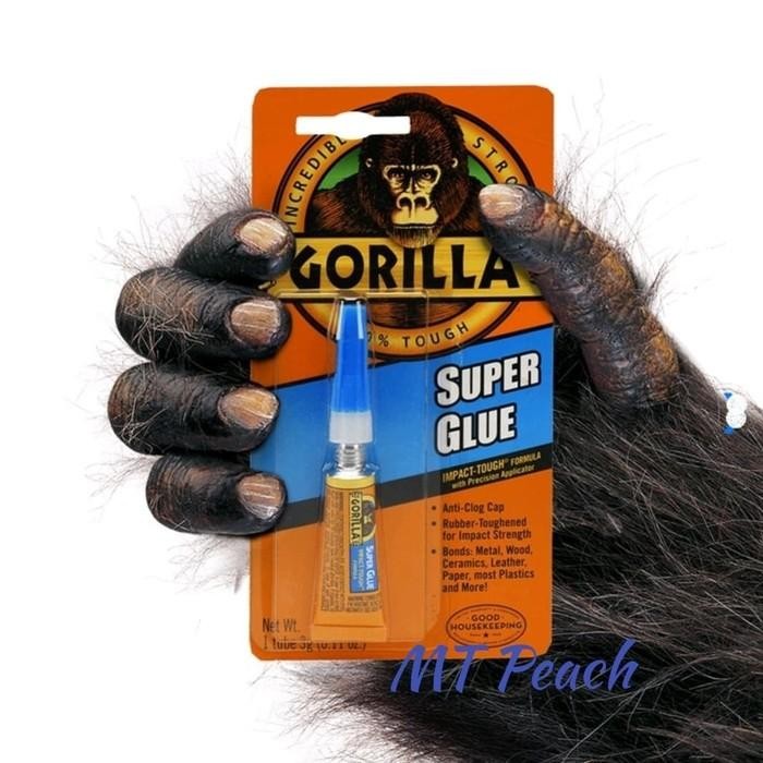 

Stok Baru GORILLA LEM SUPER 3 GRM SUPER GLUE IMPACT TOUGH 3G