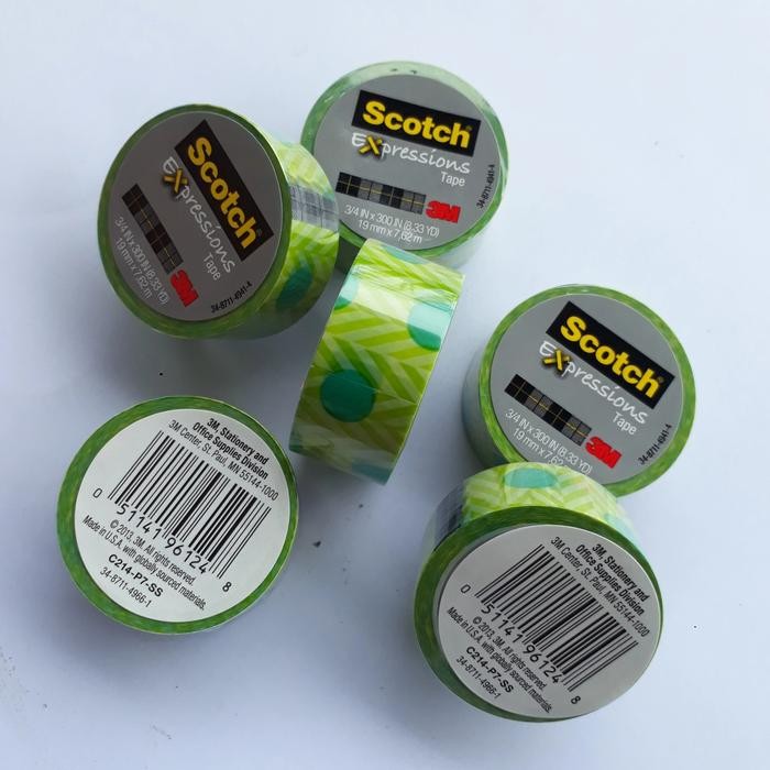 

Stok Baru Scotch Expressions Tape 3M 3/4 IN x 300 IN 19mm x 7.62m