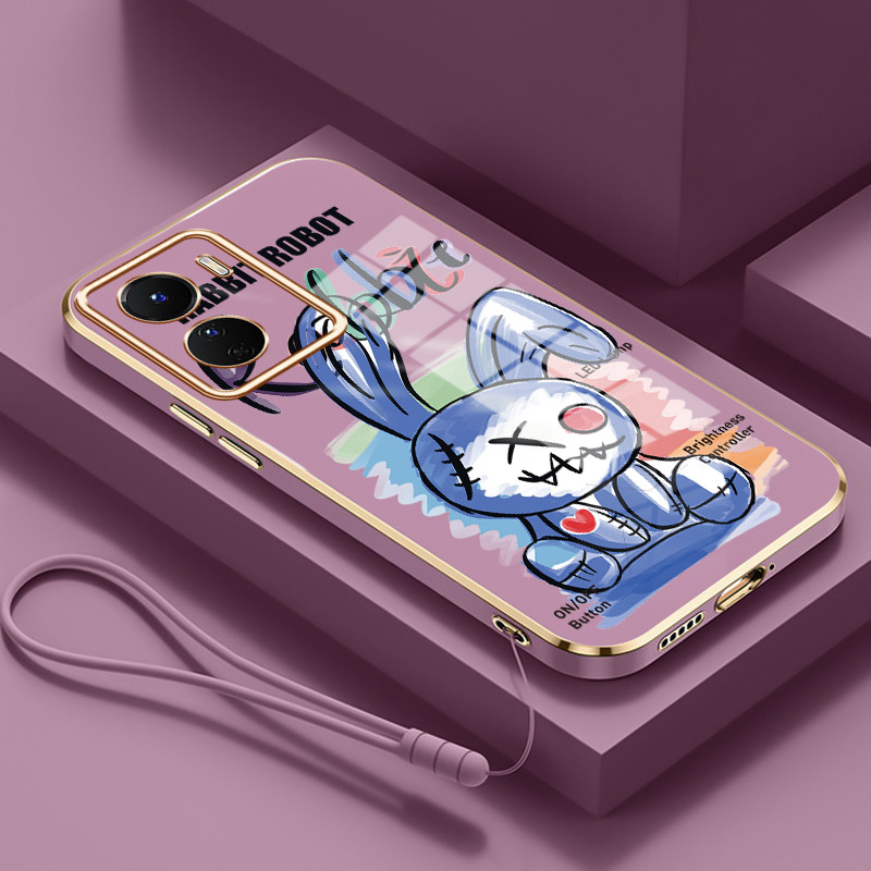 Casing Untuk VIVO Y16 Y35 5G Y35 4G Y56 5G Case Casing Boneka Kelinci silikon tahan HP Softcase Kasi