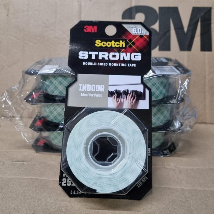 

Stok Baru Double Tape 3M Strong Indoor Scotch 110-S25 uk 25 mm x 1,5 mtr