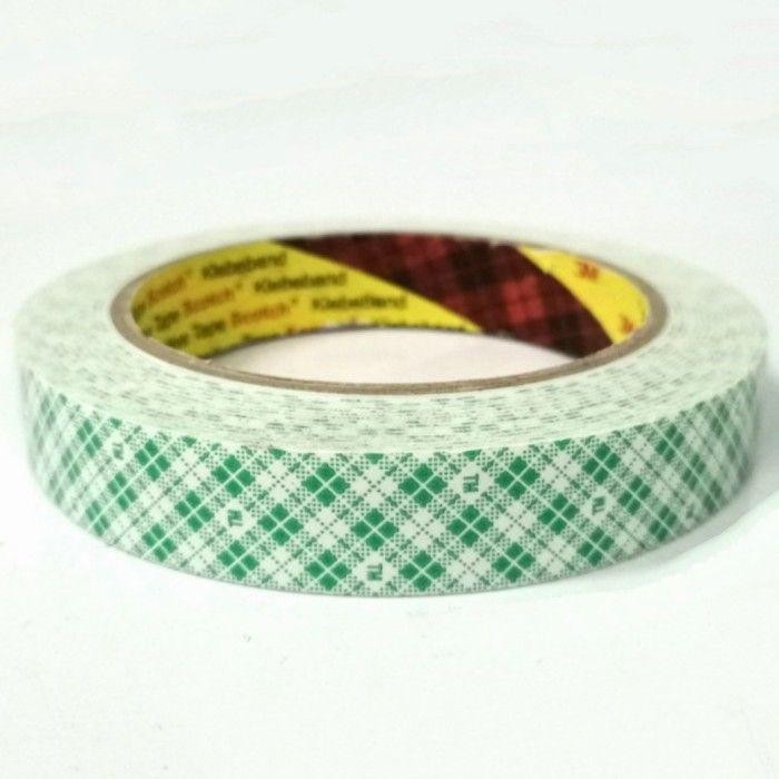 

Stok Baru 3M Double Tape Batik Hijau kotak kotak - 5 Meter - 3/4" - 5meter