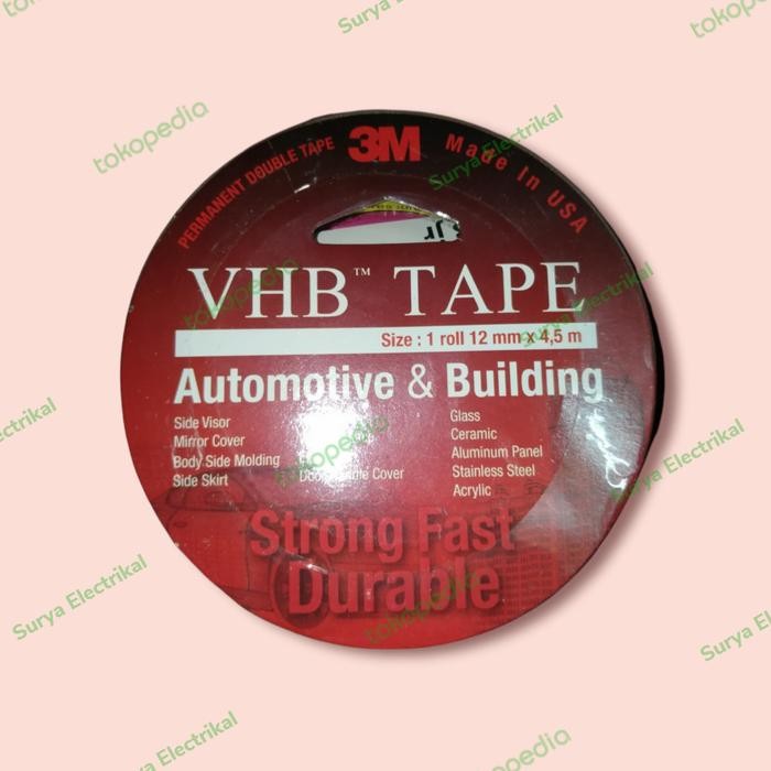 

Stok Baru Double tape vhb 3m 12mm automotive 4,5m