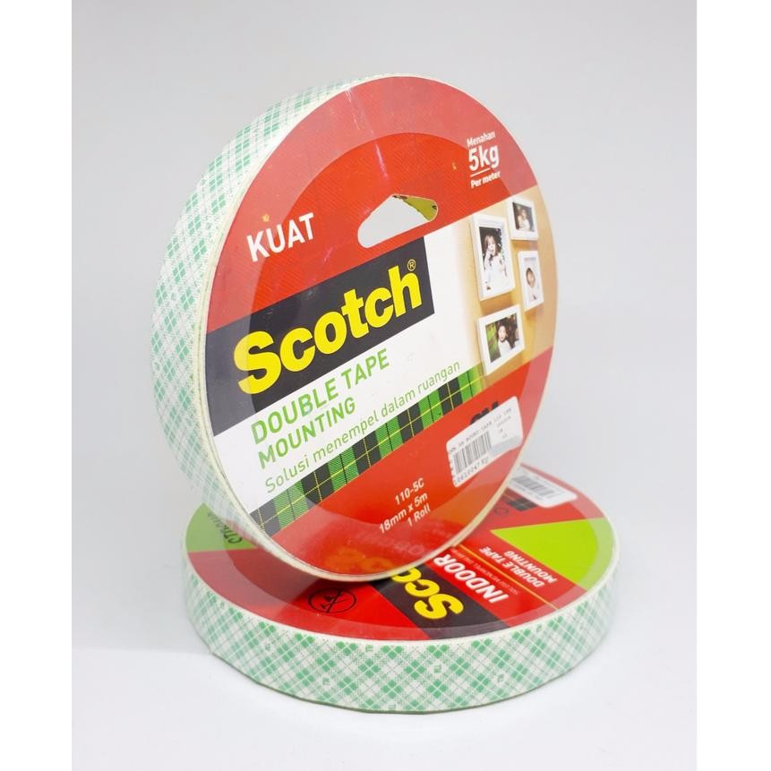 

Stok Baru 3M Double Tape Mounting Scotch 18 mm x 5 m