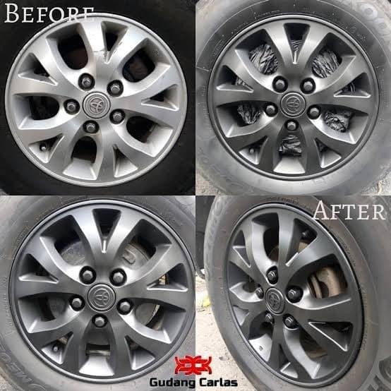 [Expert] Paint Rubber CARLAS C4 Hitam Doff Matte Black Cat Velg Mobil Motor
