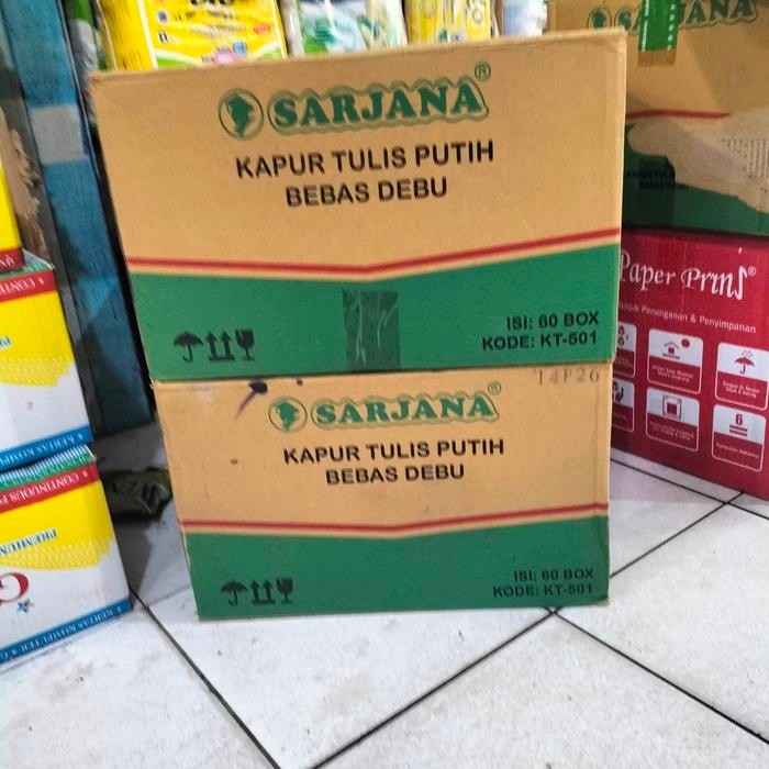 

Terlaris Sarjana Kapur Tulis Papan Tulis Warna Putih - Dus Isi 60 Box. Ongkir Termurah