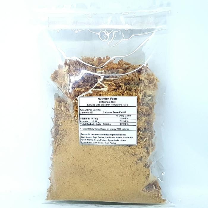 

BARANG TERLARIS EFFATA ABON AYAM KRIUK MANIS 250gr CHICKEN FLOSS CRISPY SWEET ASLI