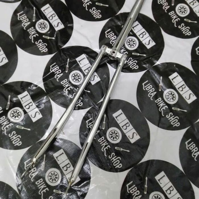 Fork Fixie Chrome Classic 27 700C L Fork Balap Classic 27 700C