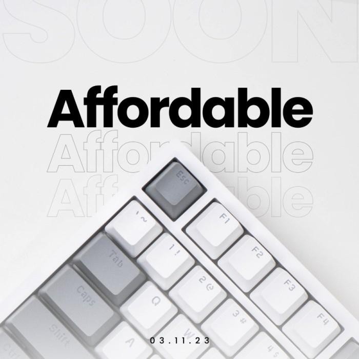 Ajazz Ak820 Dual Tone 75% Gasket Mount Mechanical Gaming Keyboard Gratisongkir