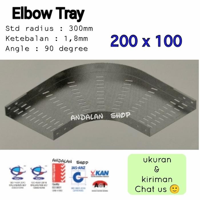 Elbow Tray 200 x 100/elbow tray 200x100/ elbow kabel