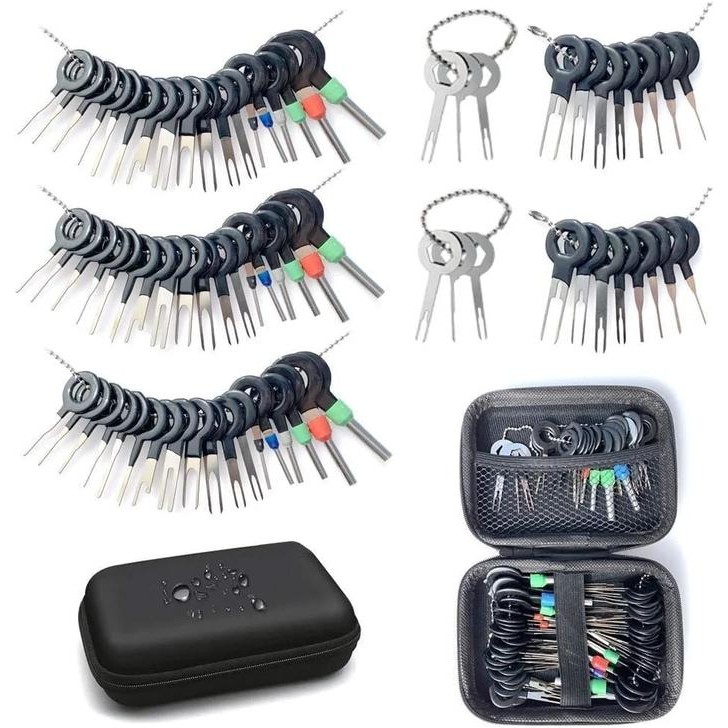 76pcs Car Terminal Removal Tool Kit Automobile Wire Ejector Kit for