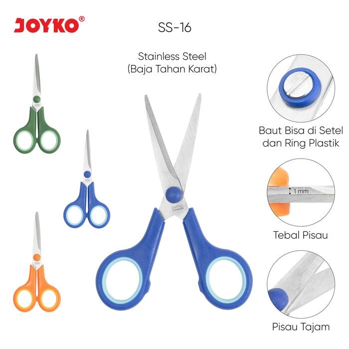 

Joyko Scissor Gunting Joyko Kecil Tajam Murah Ss-16 Pack Lusin [12Pcs]