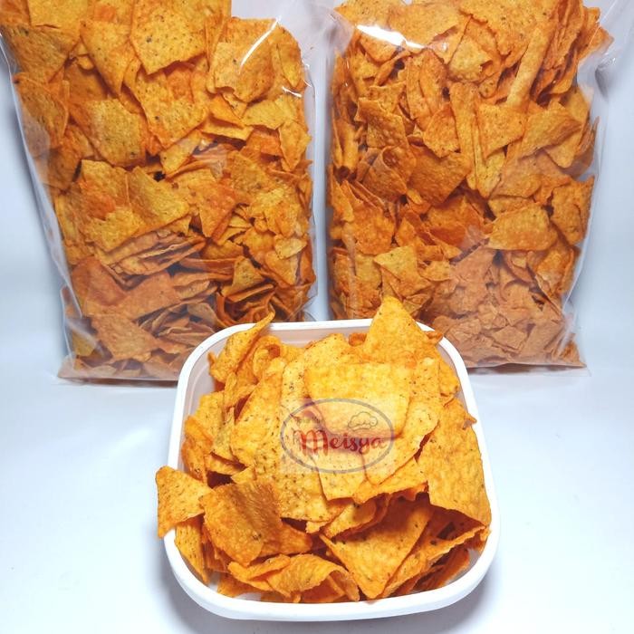 

Cemilan Keripik Jagung Tortilla Chips Balado Pedas Manis