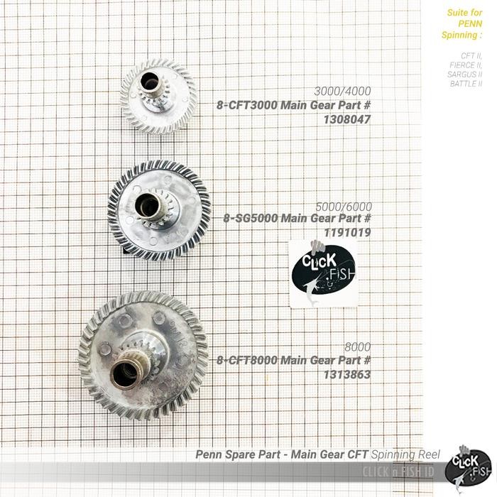 Gercep Penn Part Main Gear Cft Reel- Fierce Ii/ Sargus Ii/ Battle Ii/ Cftii