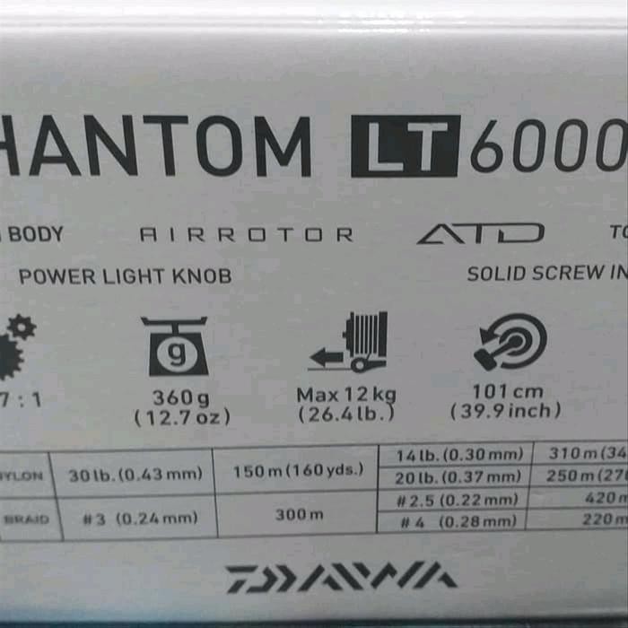 Menarik Reel Daiwa Phantom Lt 6000D-H