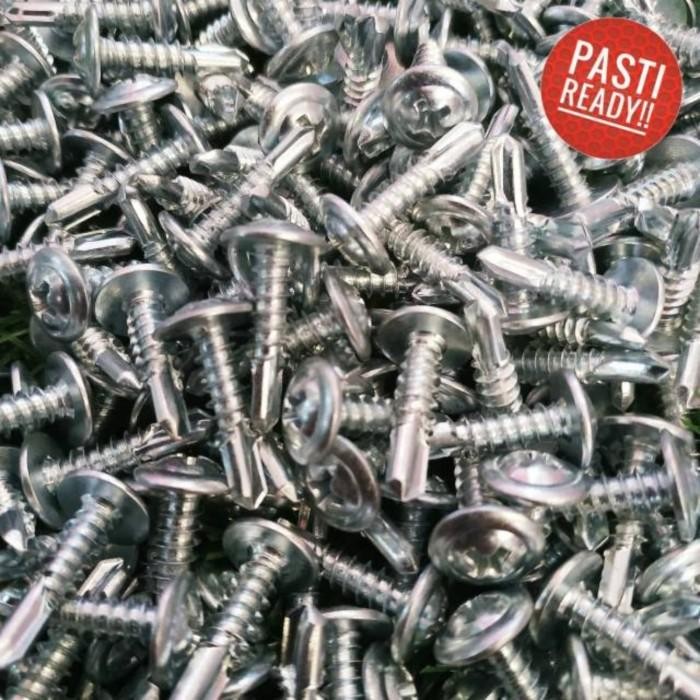 Expert Sekrup roofing sds 32mm kepala lebar 100pcs