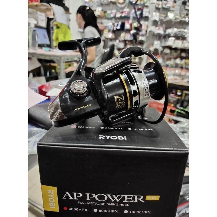 Populer Reel Ryobi Ap Power Sw Hpx 6000 8000 Reel Laut Saltwater Metal Katrol