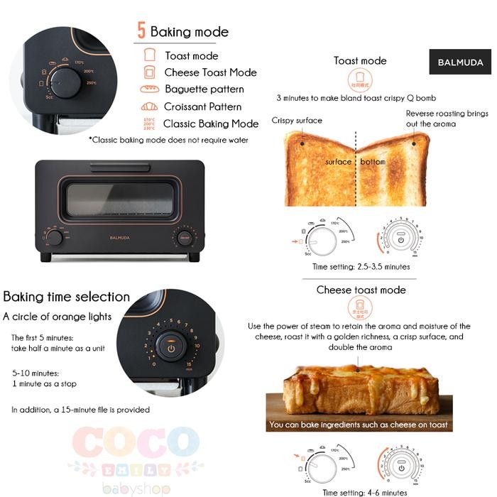 BALMUDA KH05D The Toaster Steam Oven Toaster 5 Cooking Modes 2021 RE