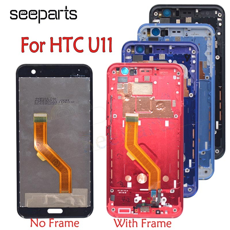 Tested Well For 5.5" HTC U11 LCD Display Touch Screen Digitizer Assembly Replacement Parts 2560*1440