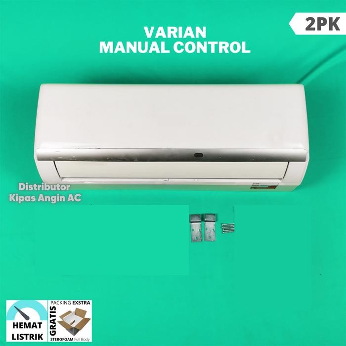 Wold - Kipas Angin Model Ac 1.5Pk Remote Plus Led Dan Ice Gel 4 Pcs Jel Biru Pendingin