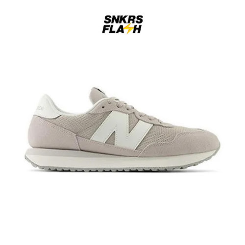 NEW BALANCE 237 Grey White Sepatu Sneakers Pria - MS237LGG - Size 44.5