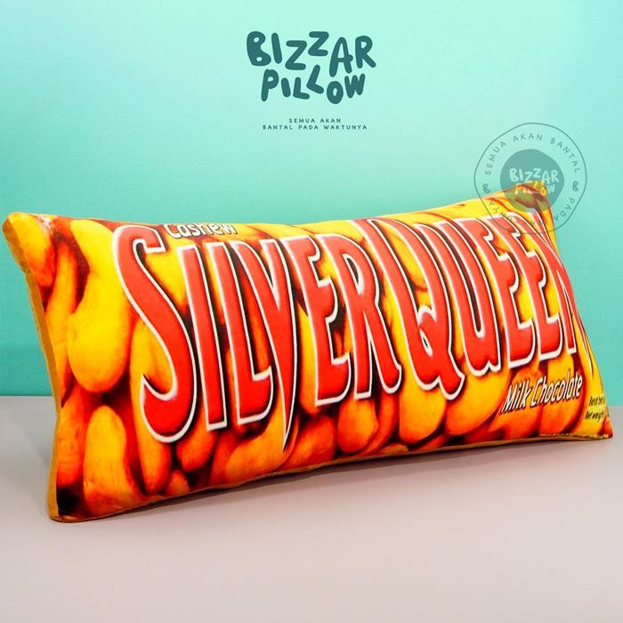 Bantal Coklat Batang Silverqueen Super Jumbo size XL
