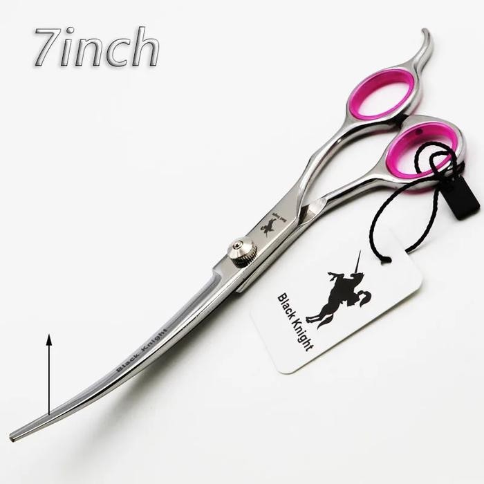 Pet Scissors 7" Cutting Curved Pet Grooming Scissors Professional