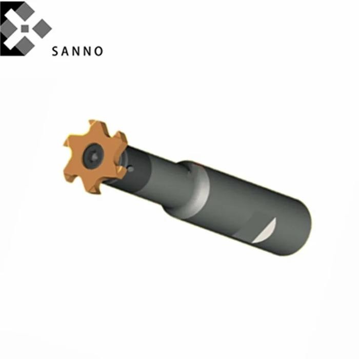 T Slot Trapezoidal Whirlwind Milling Cutter Blade Hexagon CNC Depth